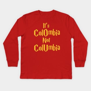 ColOmbia not ColUmbia Kids Long Sleeve T-Shirt